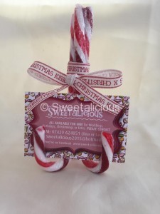 Wedding Candy Canes Name Place Setting
